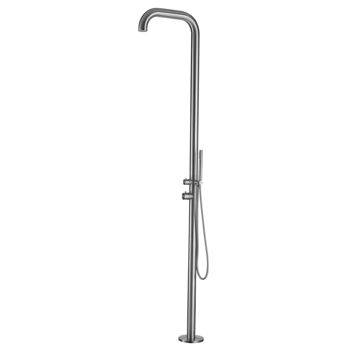 Sined CHIA INOX rustfri stålbruser med håndbruser